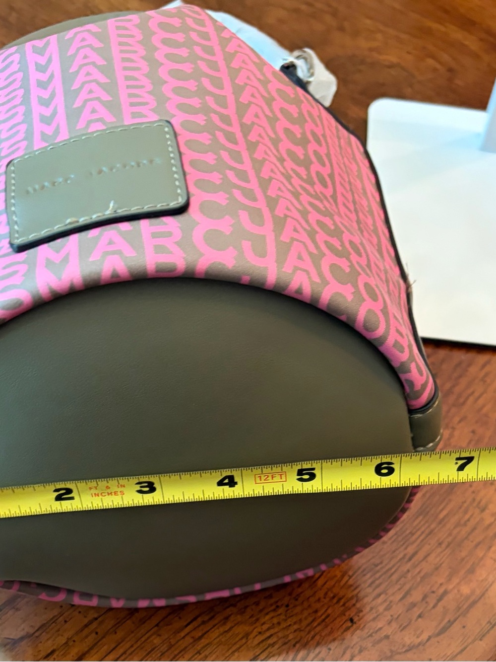 NWT Marc Jacobs Pink Patterned Drawstring Micro Bucket Bag - Picture 10 of 13